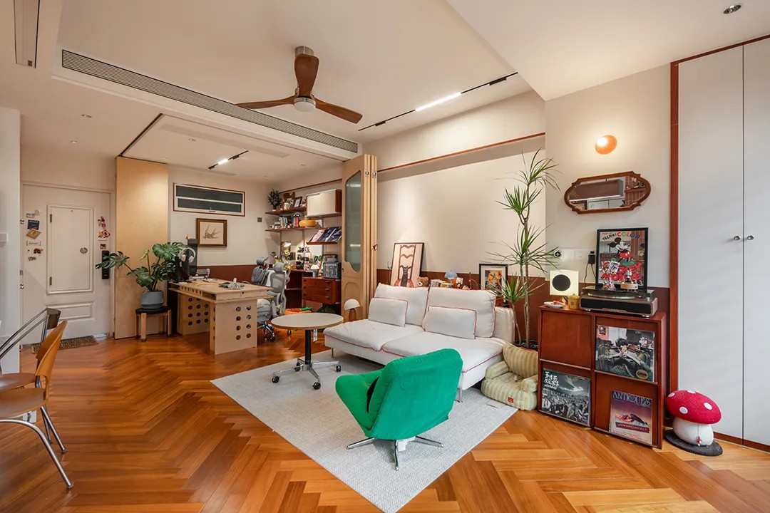 与家居博主的二搭中古风｜秋月｜全案托管设计